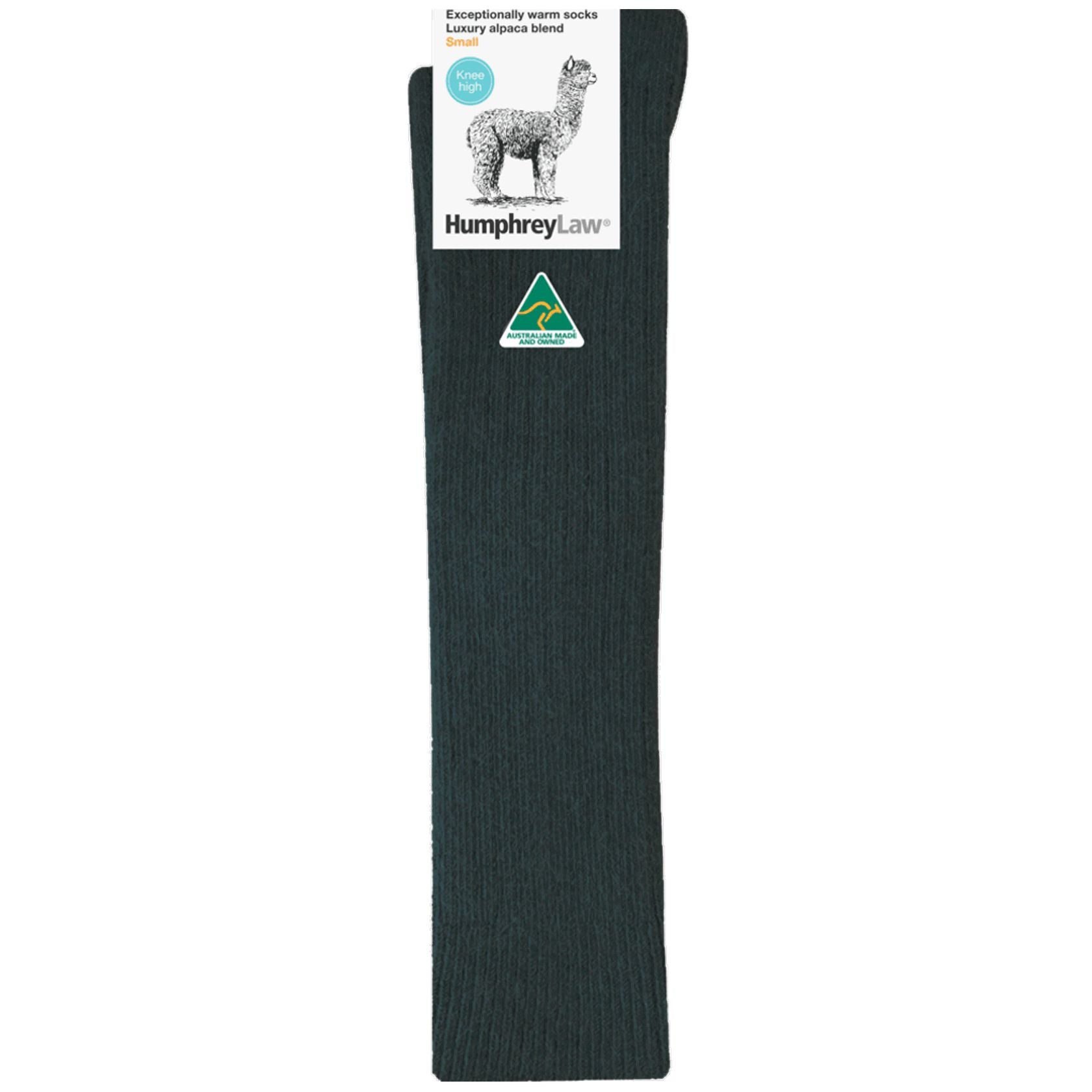 Alpaca Wool Knee High Sock in Charcoal - THE SOCKERY