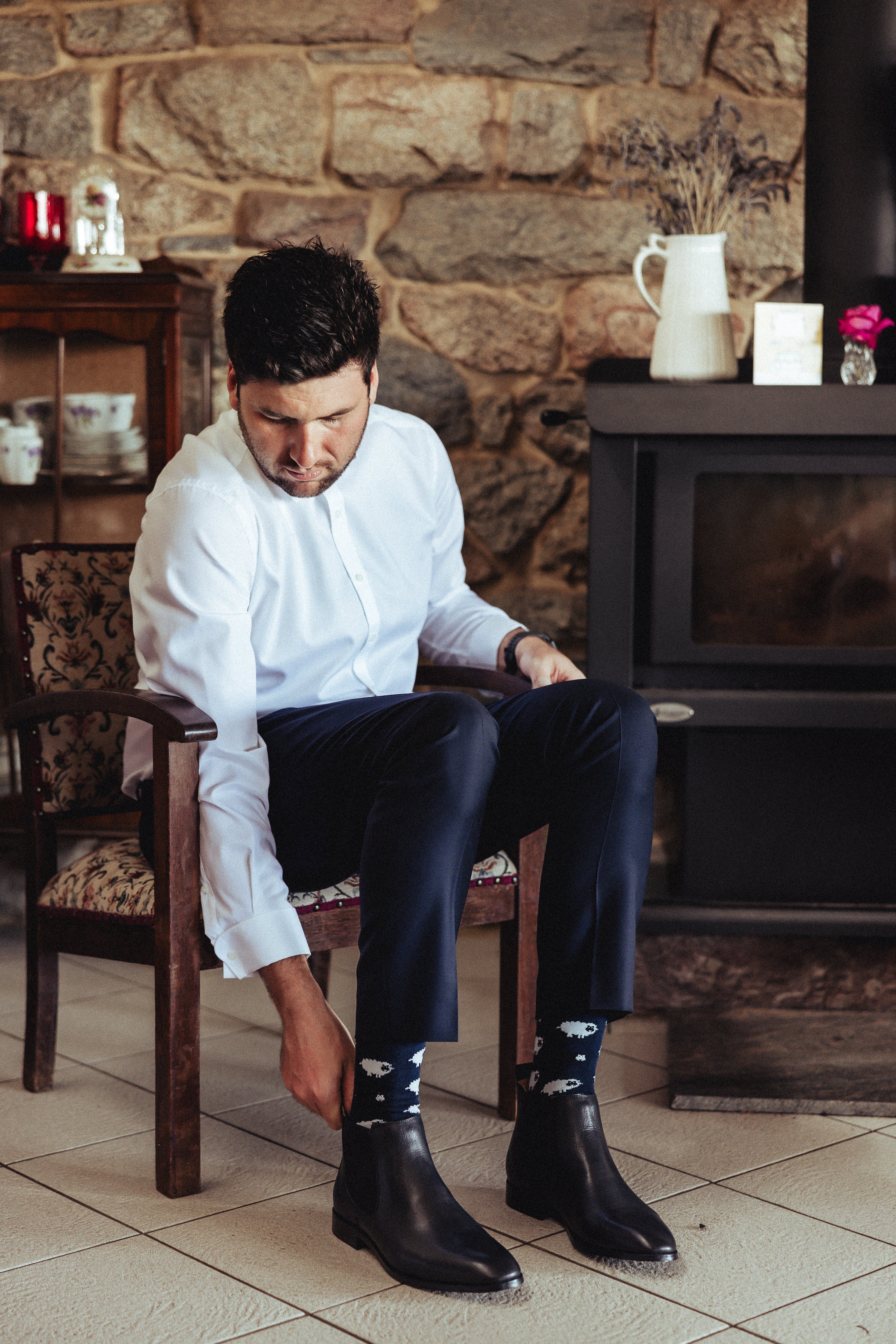 The Black Sheep Crew Socks - Aussie Made