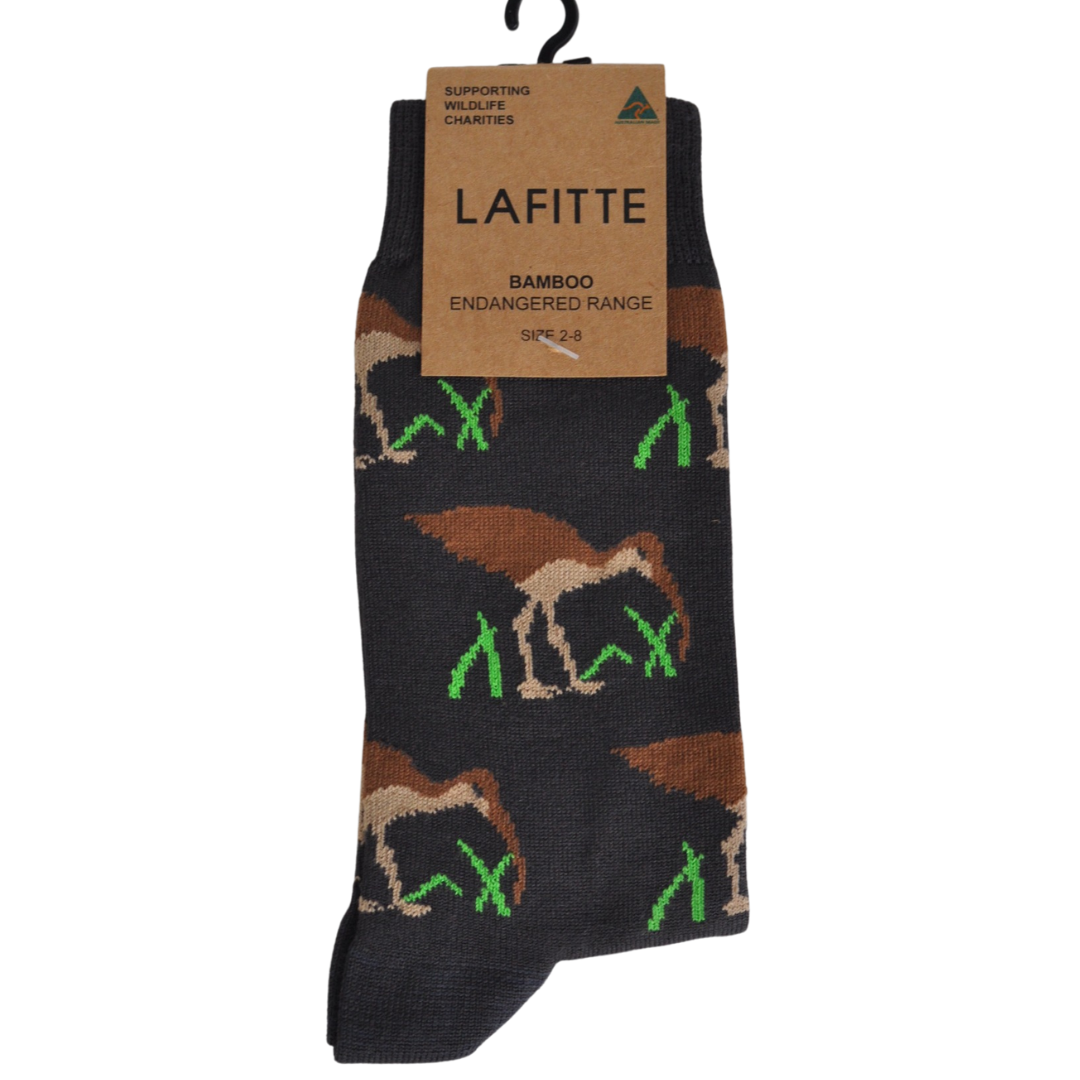 Eastern Curlew Bamboo Crew Socks - The Sockery