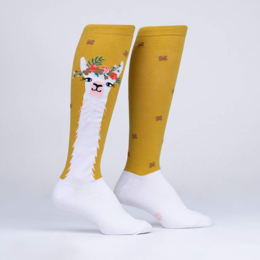 Llama Queen Women's Knee High Socks - The Sockery