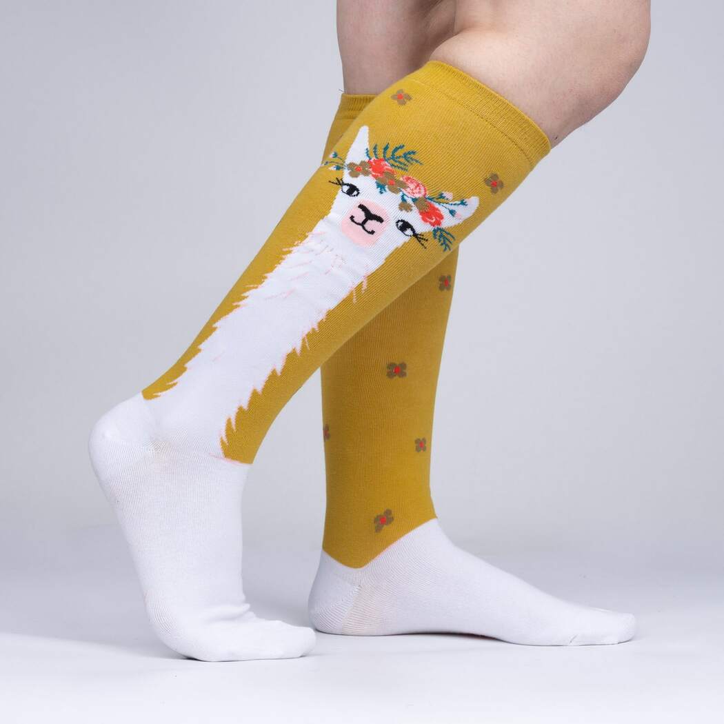 Llama Queen Women's Knee High Socks - The Sockery