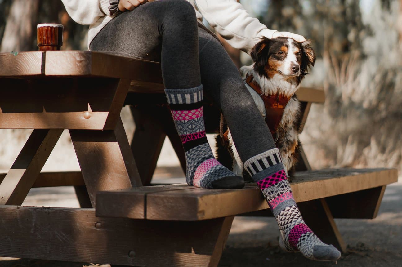 Dogwood Recycled Wool Mix Crew Socks - The Sockery