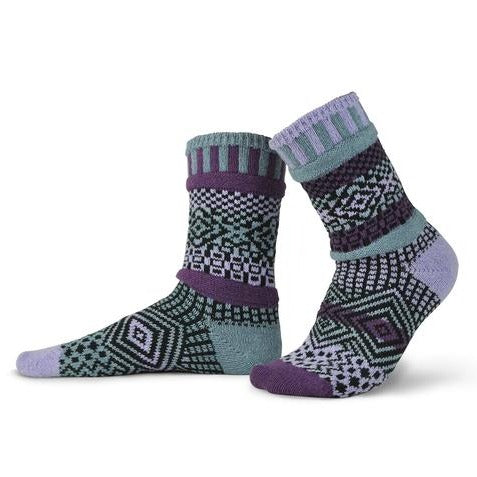 Wisteria Recycled Cotton Crew Socks in Small