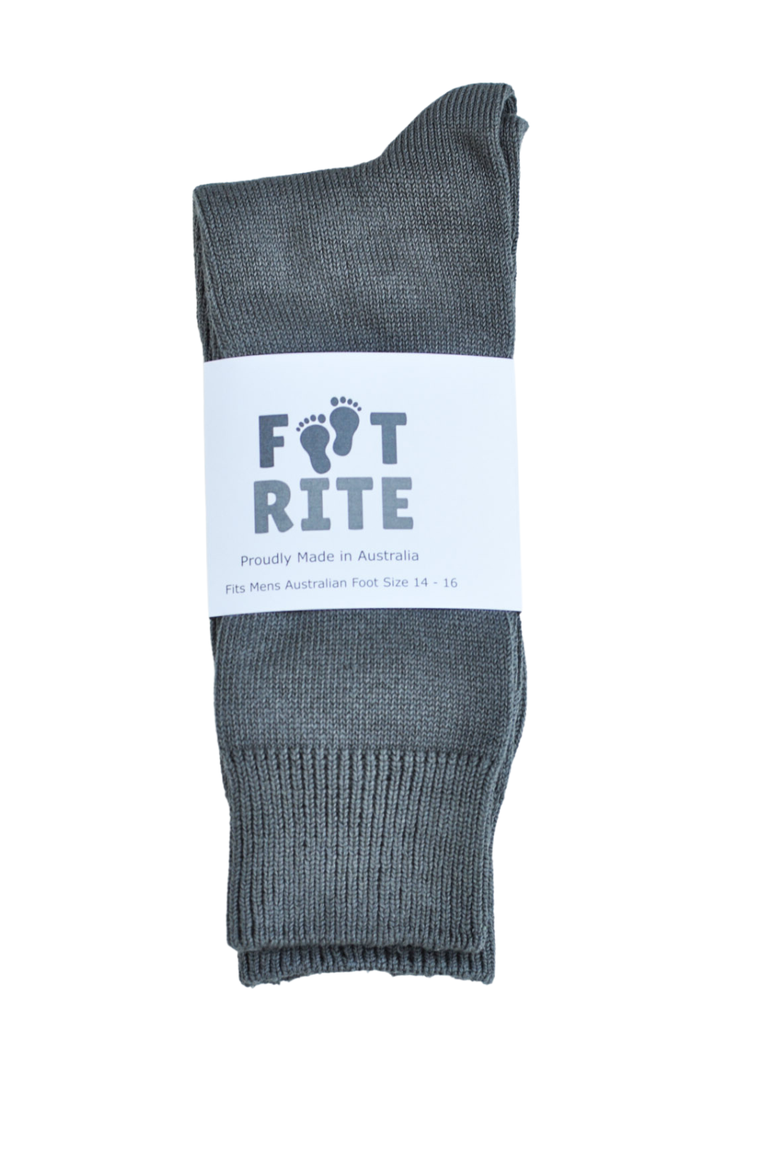 Extra Large Australian Made Cotton Sock in Grey