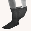 Extra Wide Comfort Stretch Socks in Black With Grip Sole