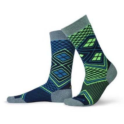 Lime Recycled Wool Performance Socks in Medium