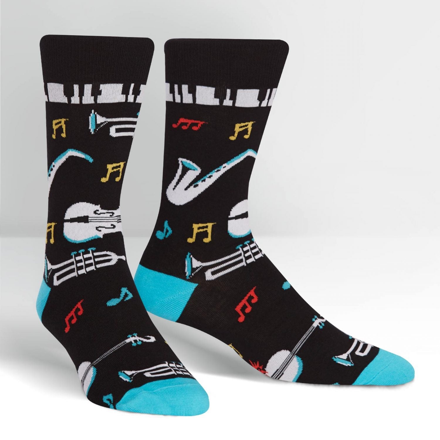 All That Jazz Mens Crew Socks - The Sockery