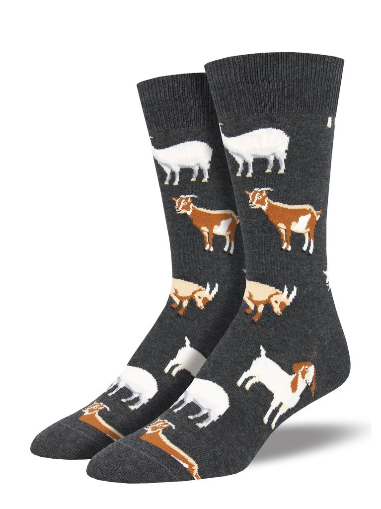 Silly Billy Goat Men's Crew Socks