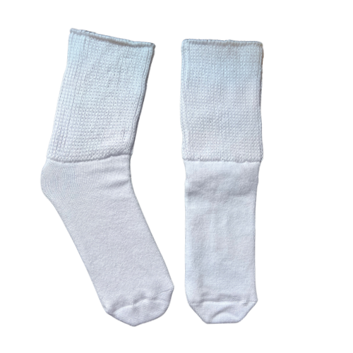 Australian Made Oversized Super Stretchy Sock by Foot Rite - suitable for people with oedema, swollen feet, swollen ankles or swollen calves who may benefit from a bariatric sock