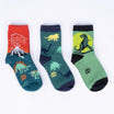 Dinosaur Days Kids Crew Sock - 3 Pack - Glow in the Dark - The Sockery