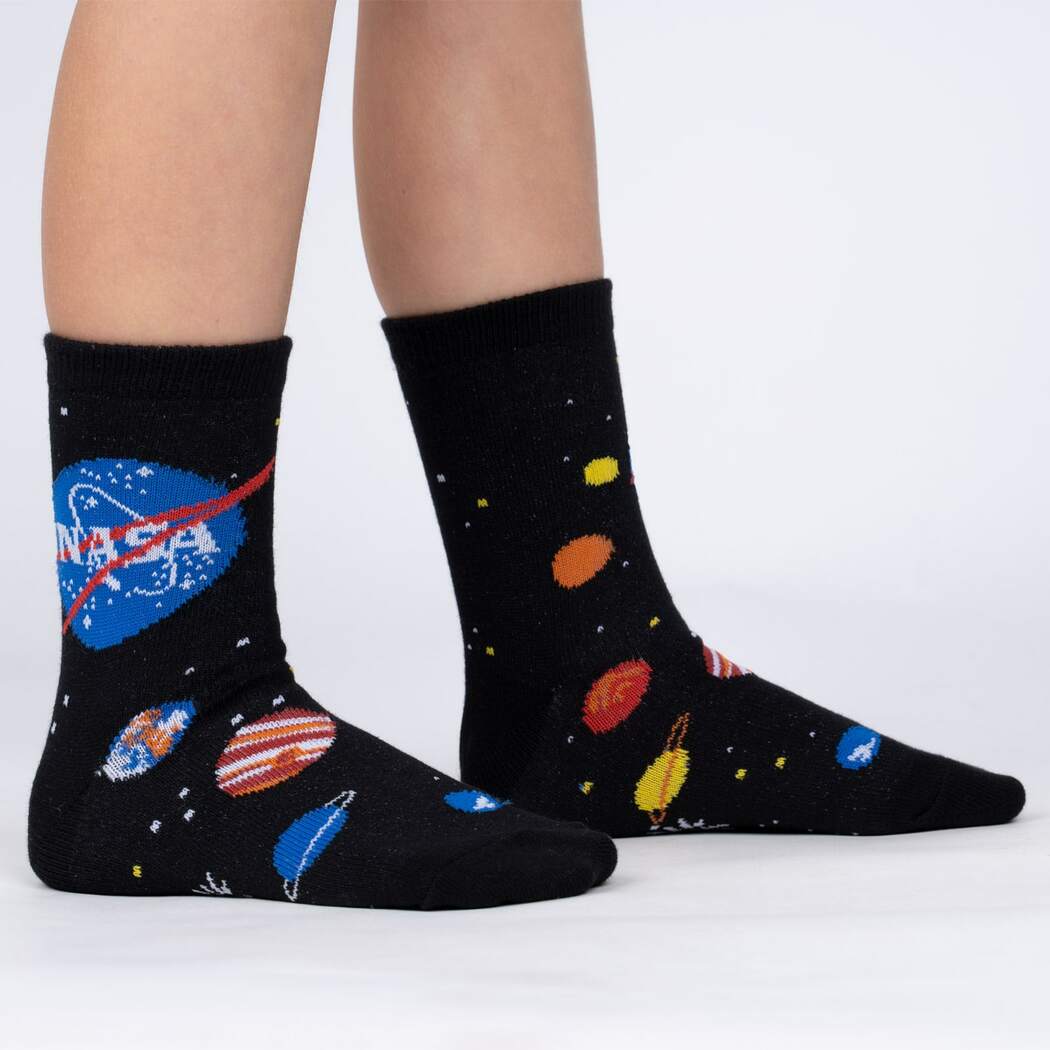 Solar System Kids Crew Sock - 3 Pack, Glow in the dark - The Sockery