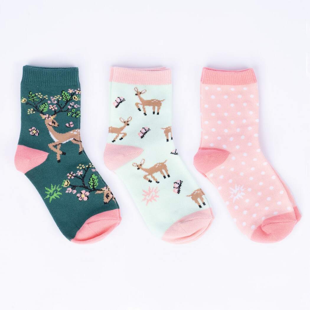 Spring Awakening Kids Crew Sock - 3 Pack - The Sockery