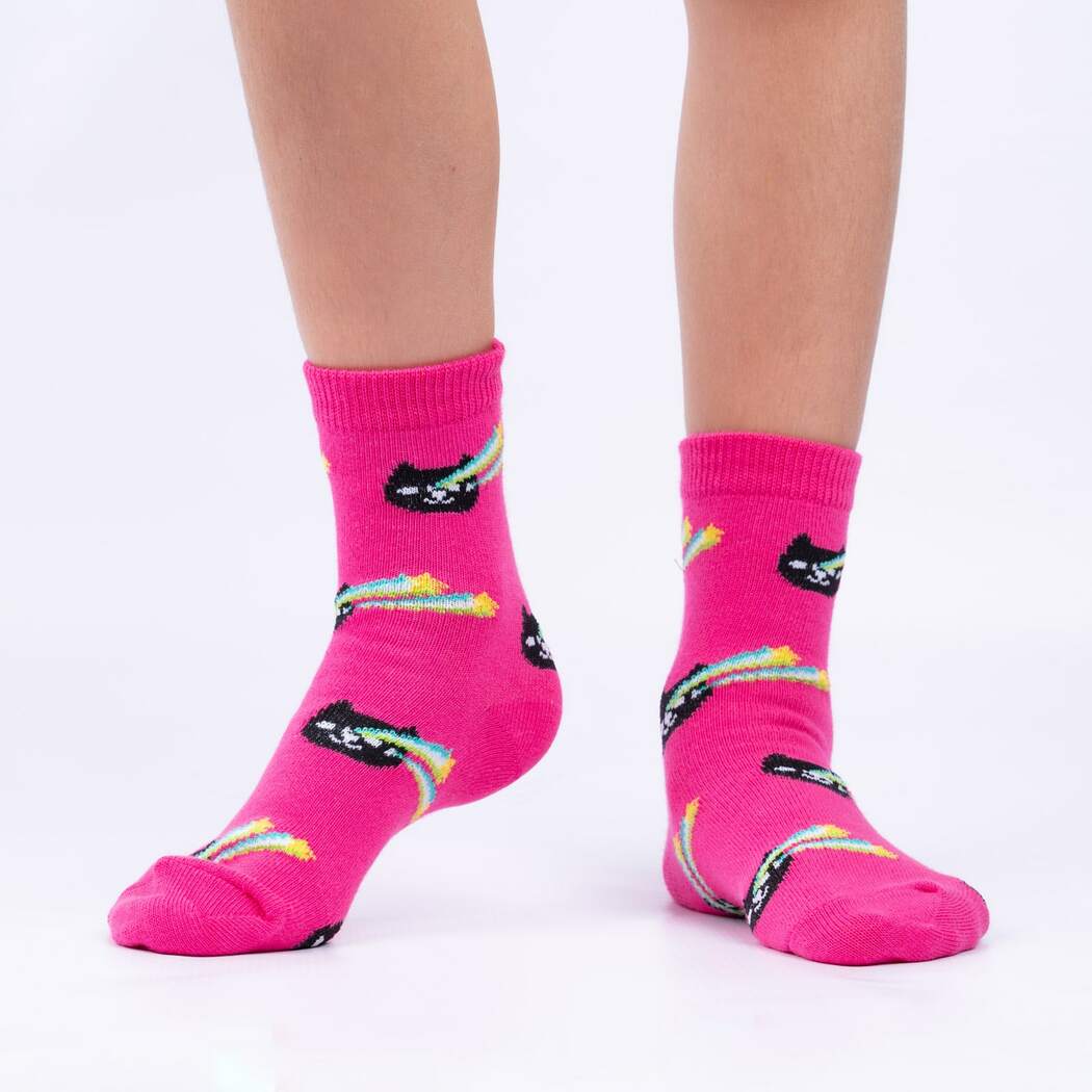 Space Cats Kids Crew Sock - 3 Pack - The Sockery
