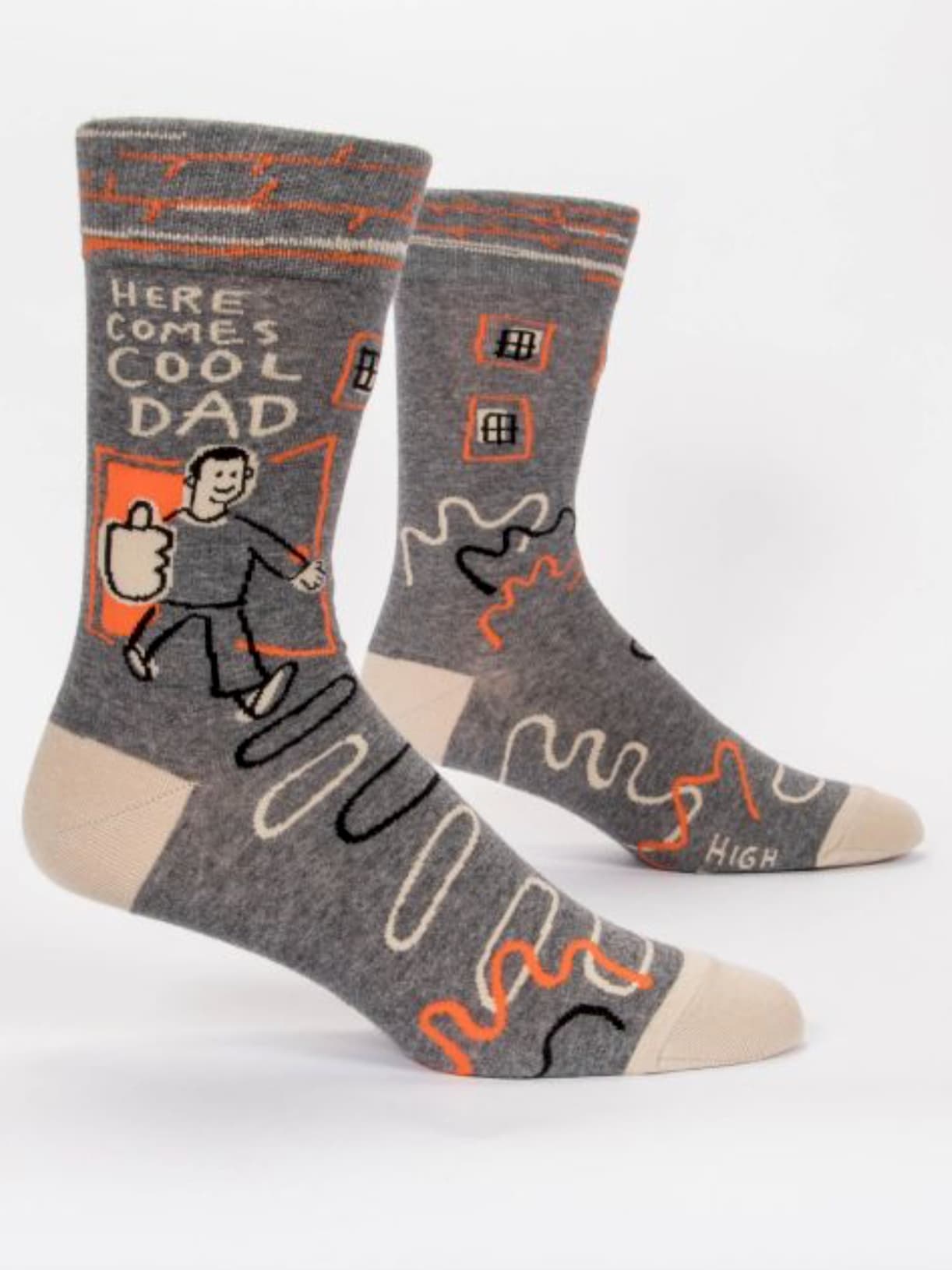 Here Comes Cool Dad Men's Crew Sock - The Sockery