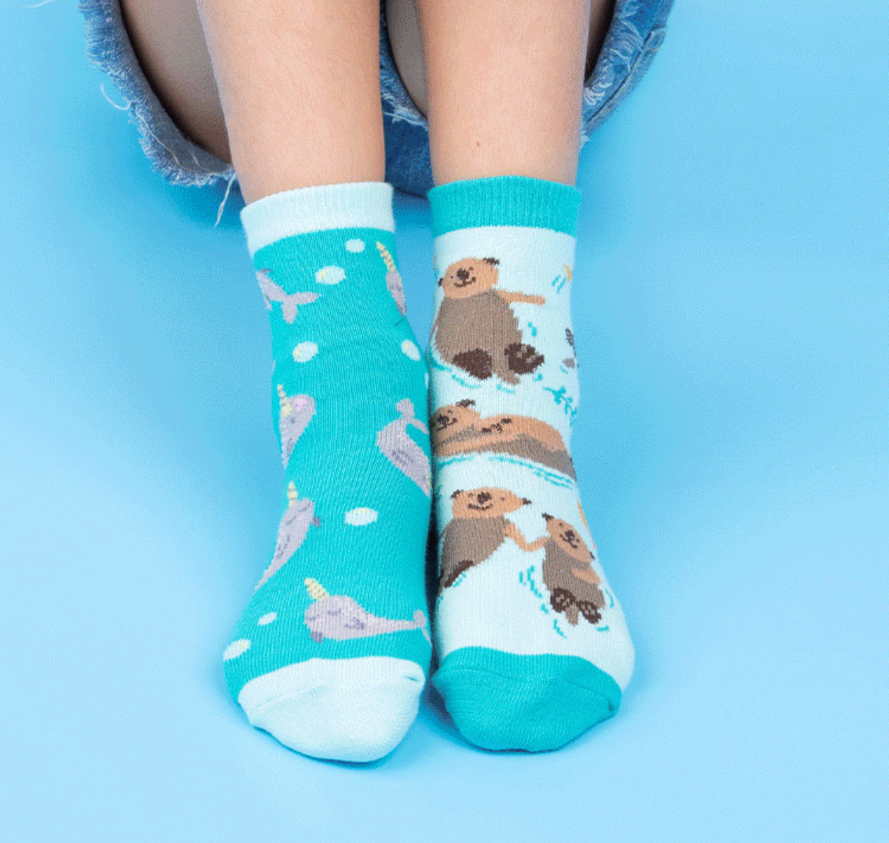 My Otter Half Kids Crew Socks - 3 Pack The Sockery