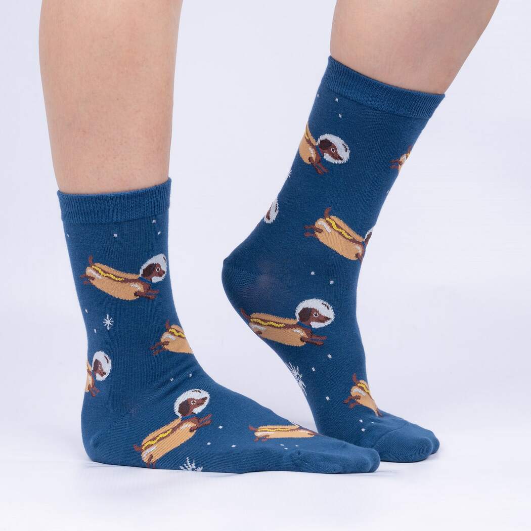 Weiner Dogs, in Space! Women's Crew Sock - The Sockery