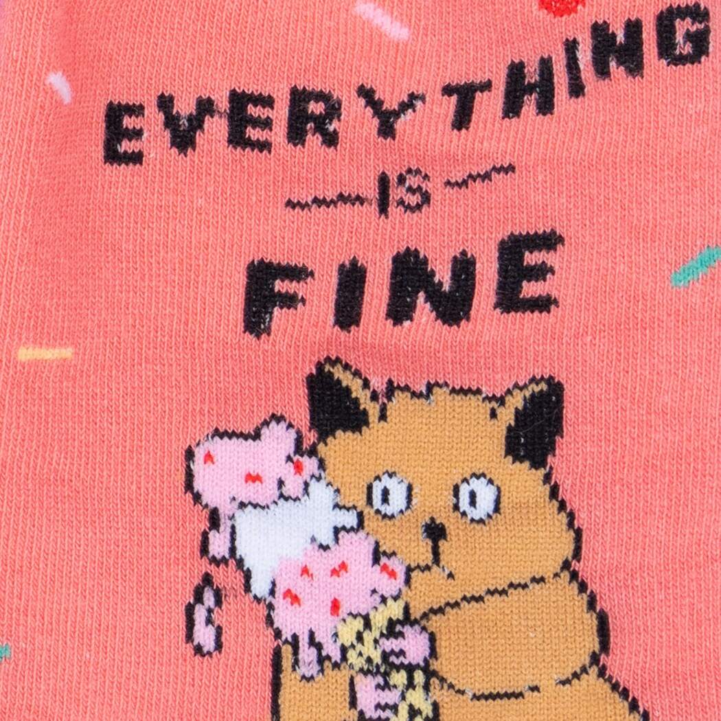 Everything is Fine Women's Crew Socks - The Sockery