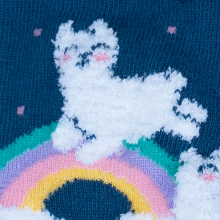 Llam-Where over the Rainbow Crew Sock (Aged 7-10)