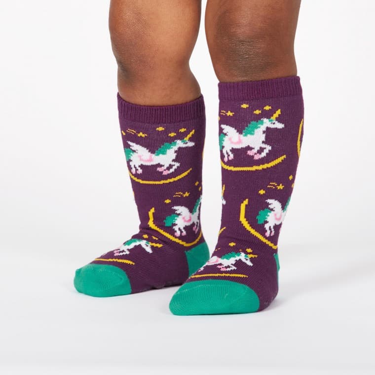 Wish Upon a Pegasus Kids Knee High Socks - The Sockery