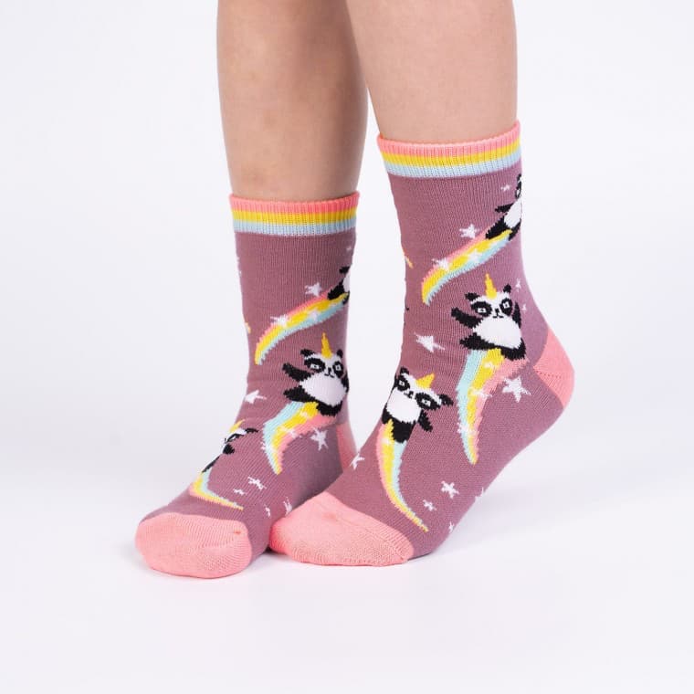 Pandacorn Kid's Crew Socks (Age 7-10yrs)