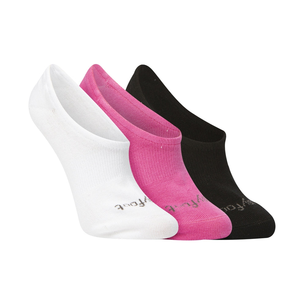 Bamboo 3 Pair Pack No Show Women's - The Sockery