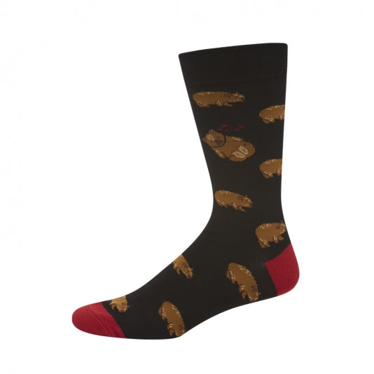 Wally Wombat Mens Crew Socks - The Sockery