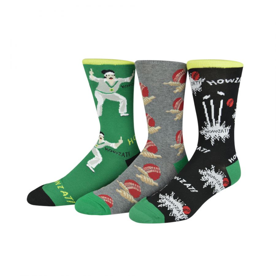 Cricket Men's Crew Socks - Boxed Gift Set 3 Pack
