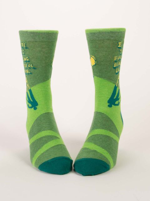 F...ing Beautiful Lawn Men's Crew Socks - The Sockery