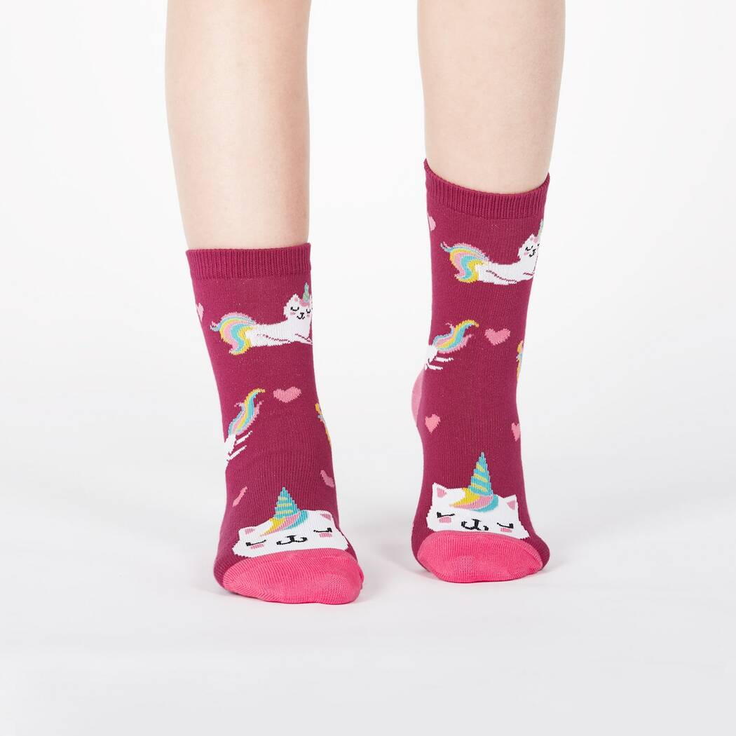 Look at Me Meow Kids Crew Sock - 3 Pack - The Sockery