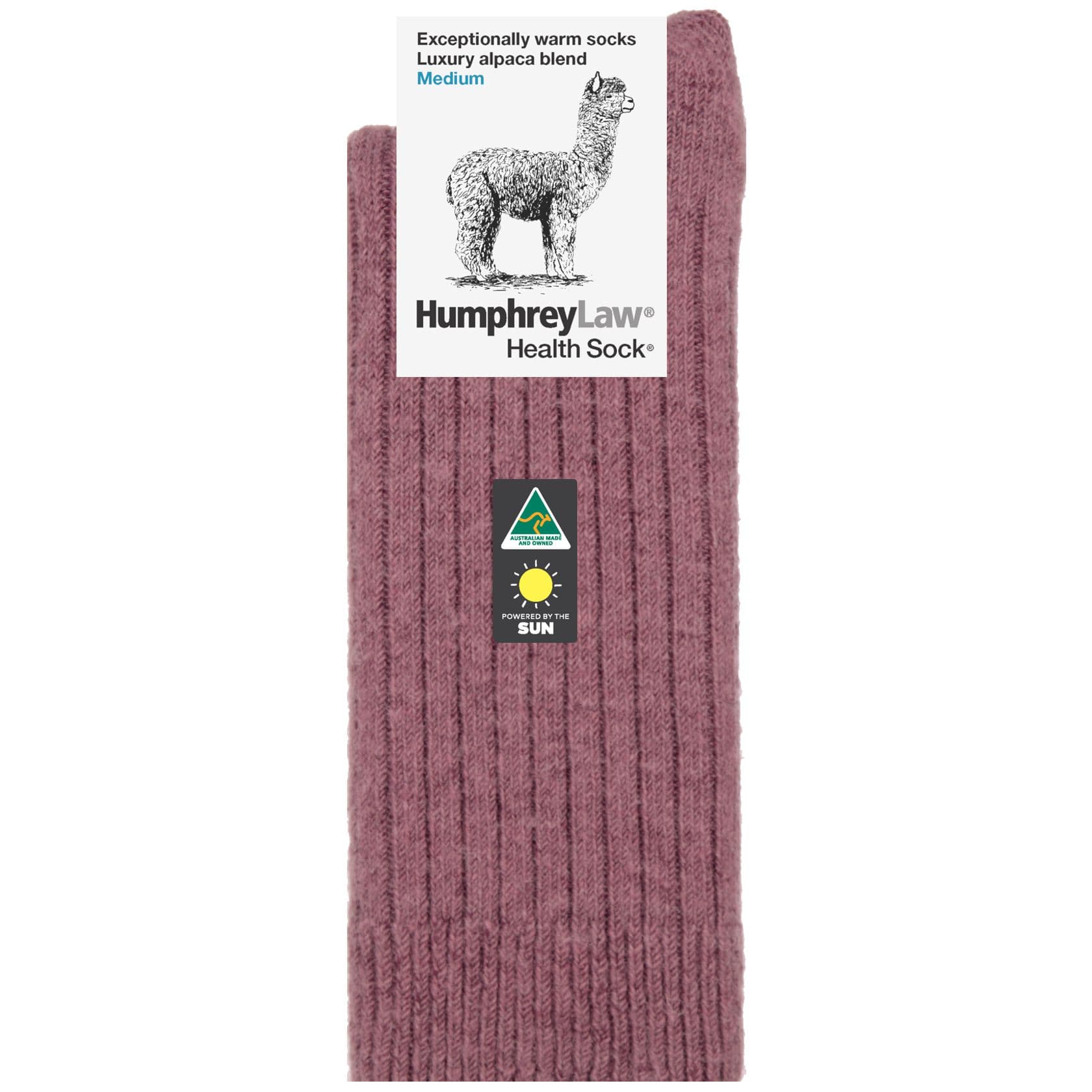 Luxury Alpaca Blend Sock Old Rose - The Sockery
