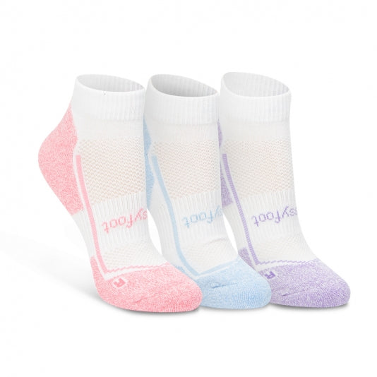 Womens 3 Pair Pack of Sports Ankle Socks- the Sockery