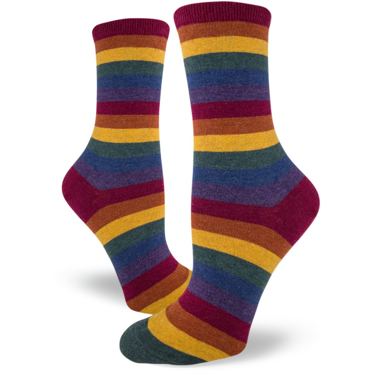 Muted Rainbow Women's Crew Socks