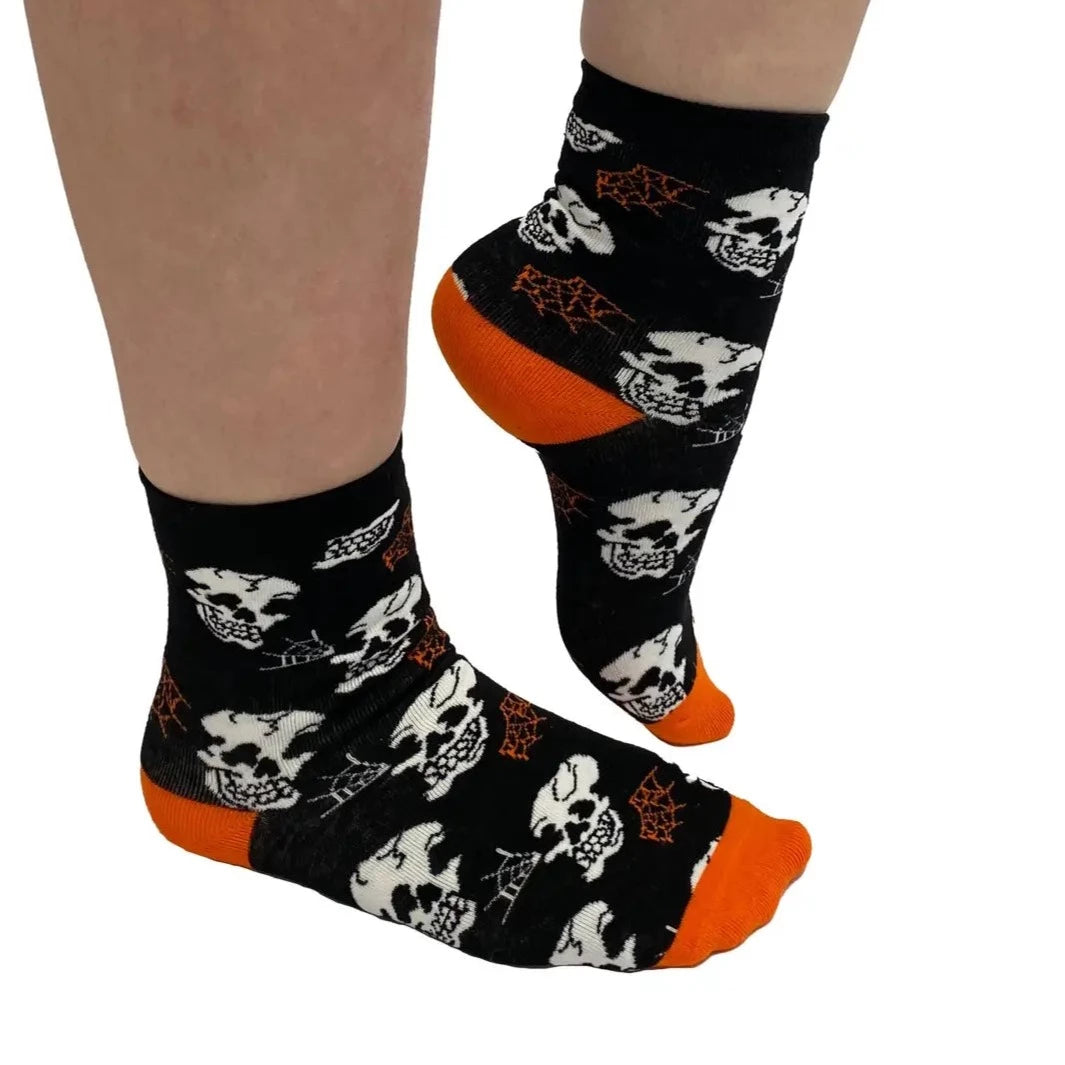 Skulls and Webbs Women's Ankle Socks - The Sockery