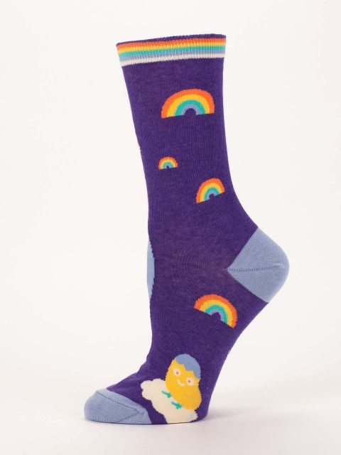 Shitting Rainbows Women's Crew Sock