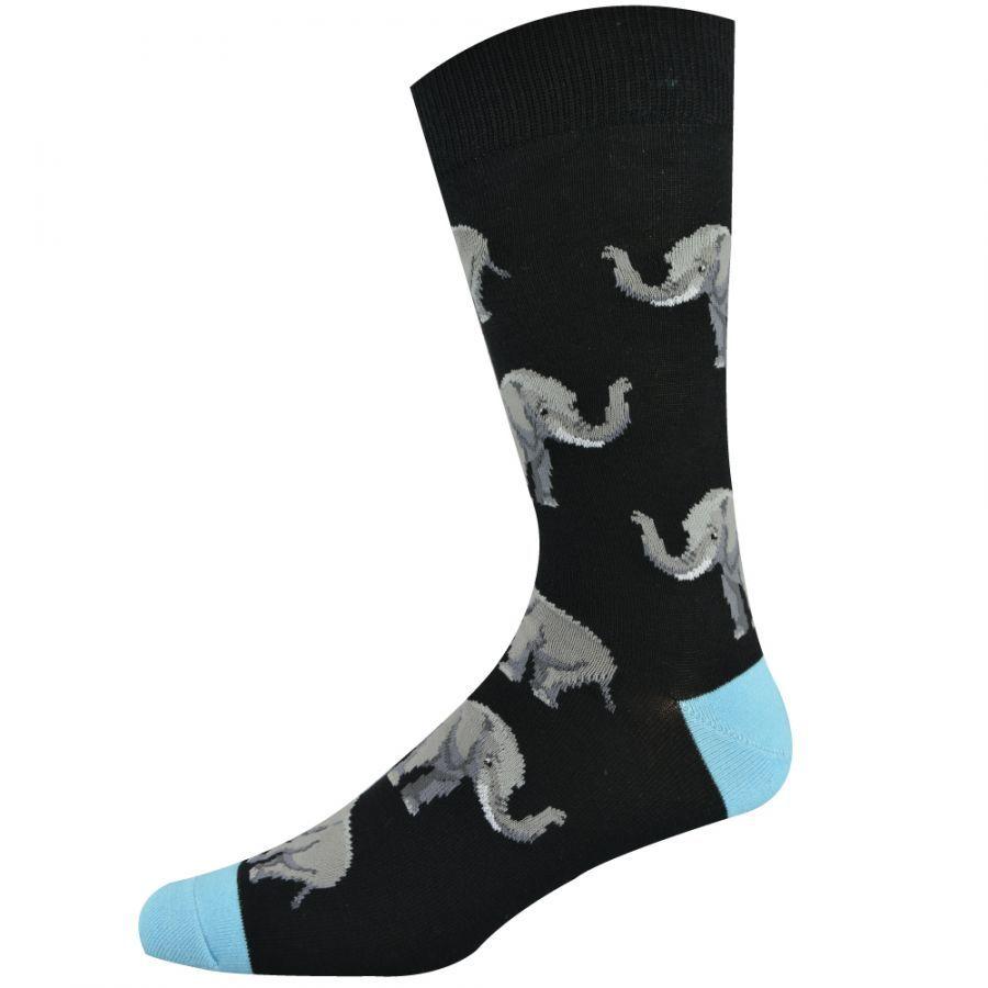 Elephant Men's Bamboo Crew Socks - The Sockery