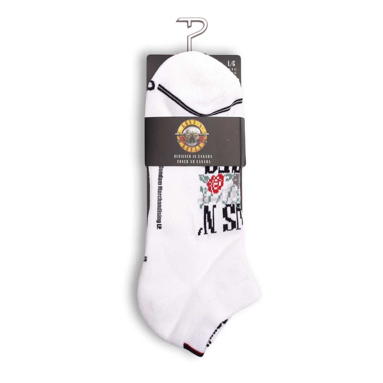Guns N Roses No Show Sock in White -The Sockery