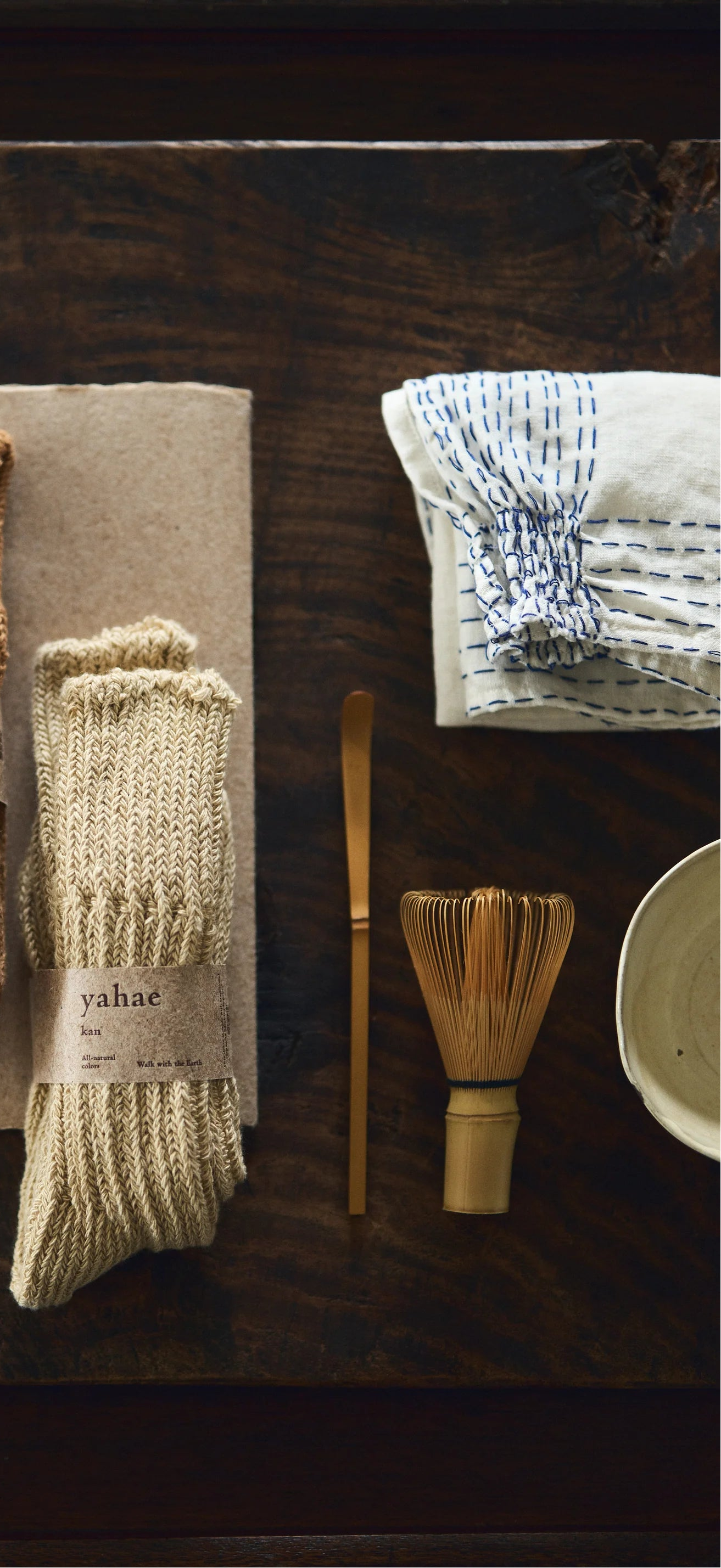 Organic Cotton Low Gauge Socks in Natural