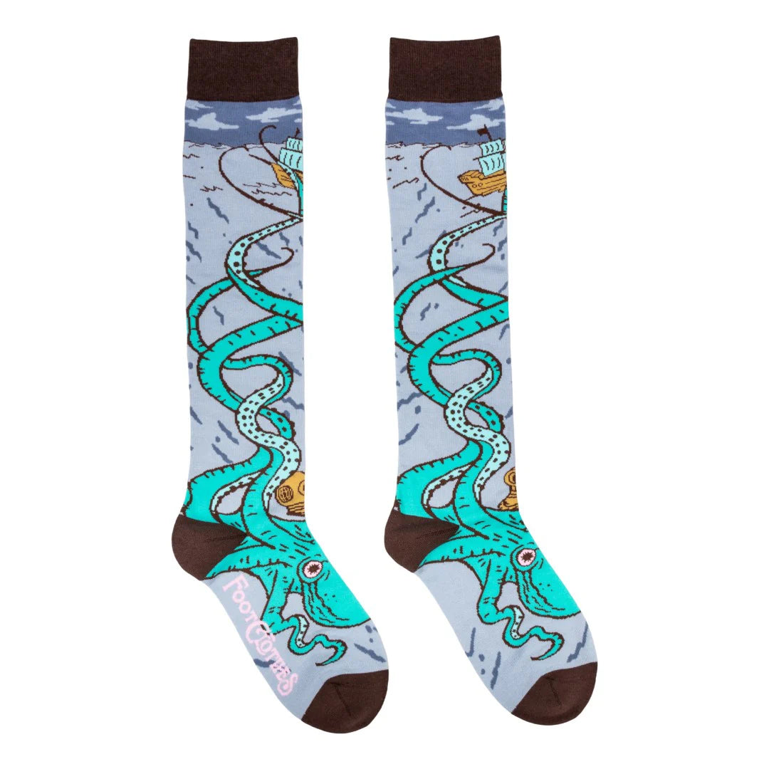 Attack of the Kraken Knee High Socks