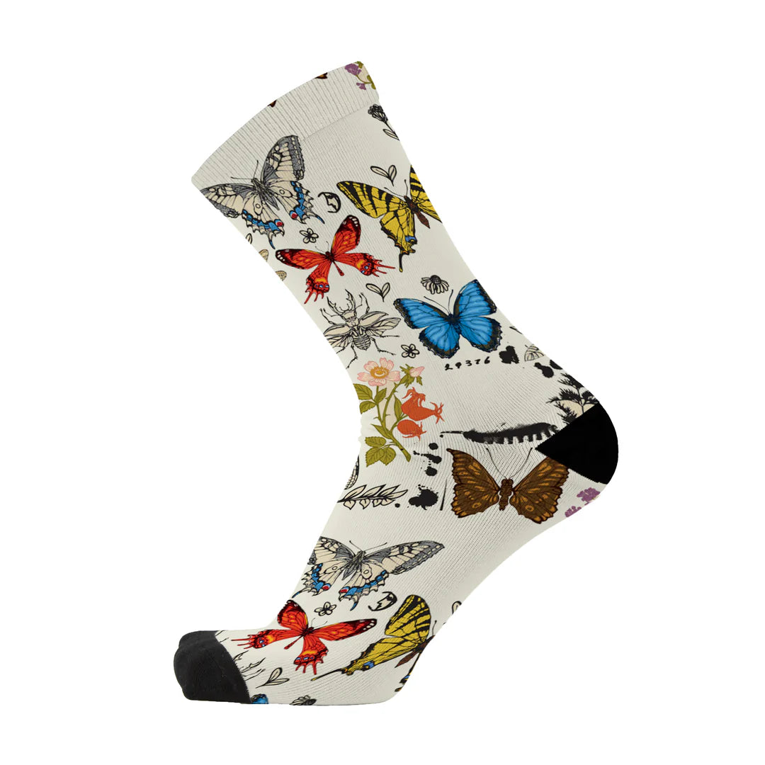 butterfly crew sock - The Sockery