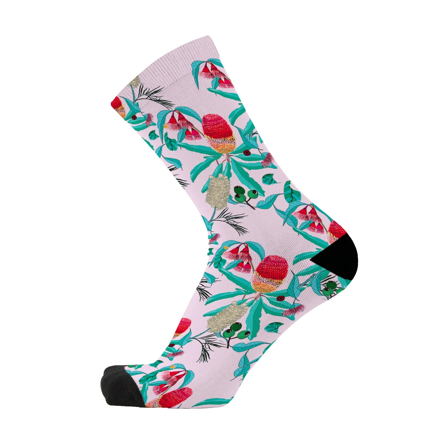 Aussie Feathers and Flowers Bamboo Crew Socks - 2Pk Gift Box