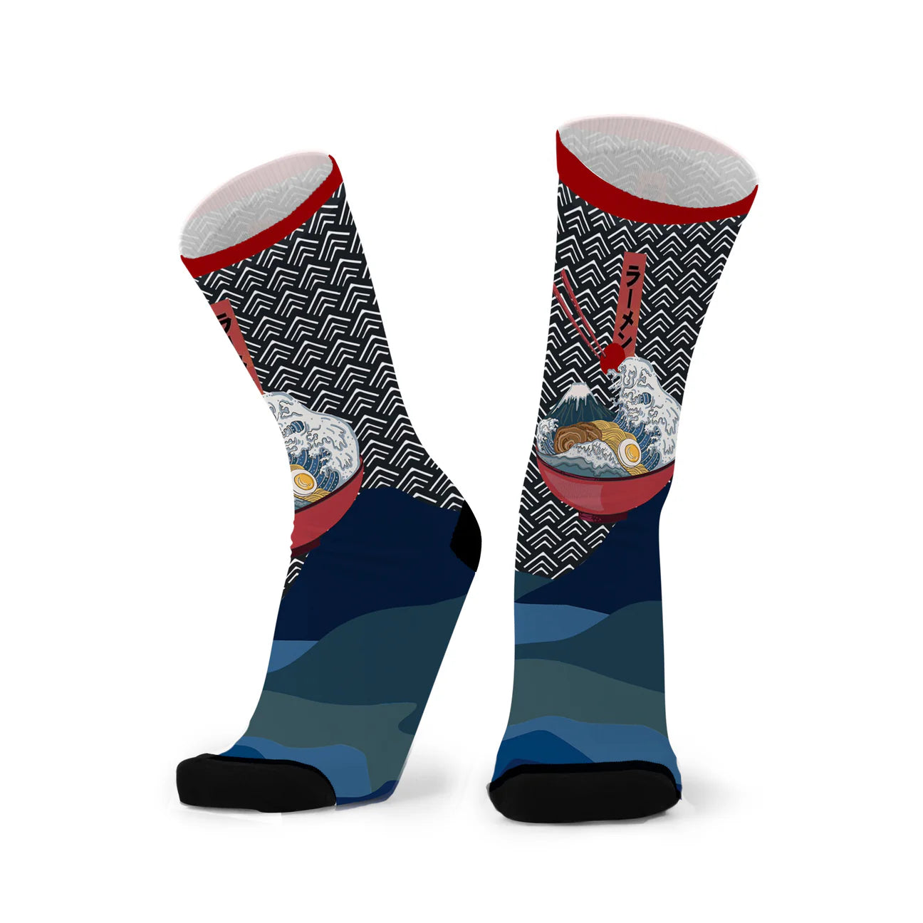 Ramen Men's Bamboo Crew Socks