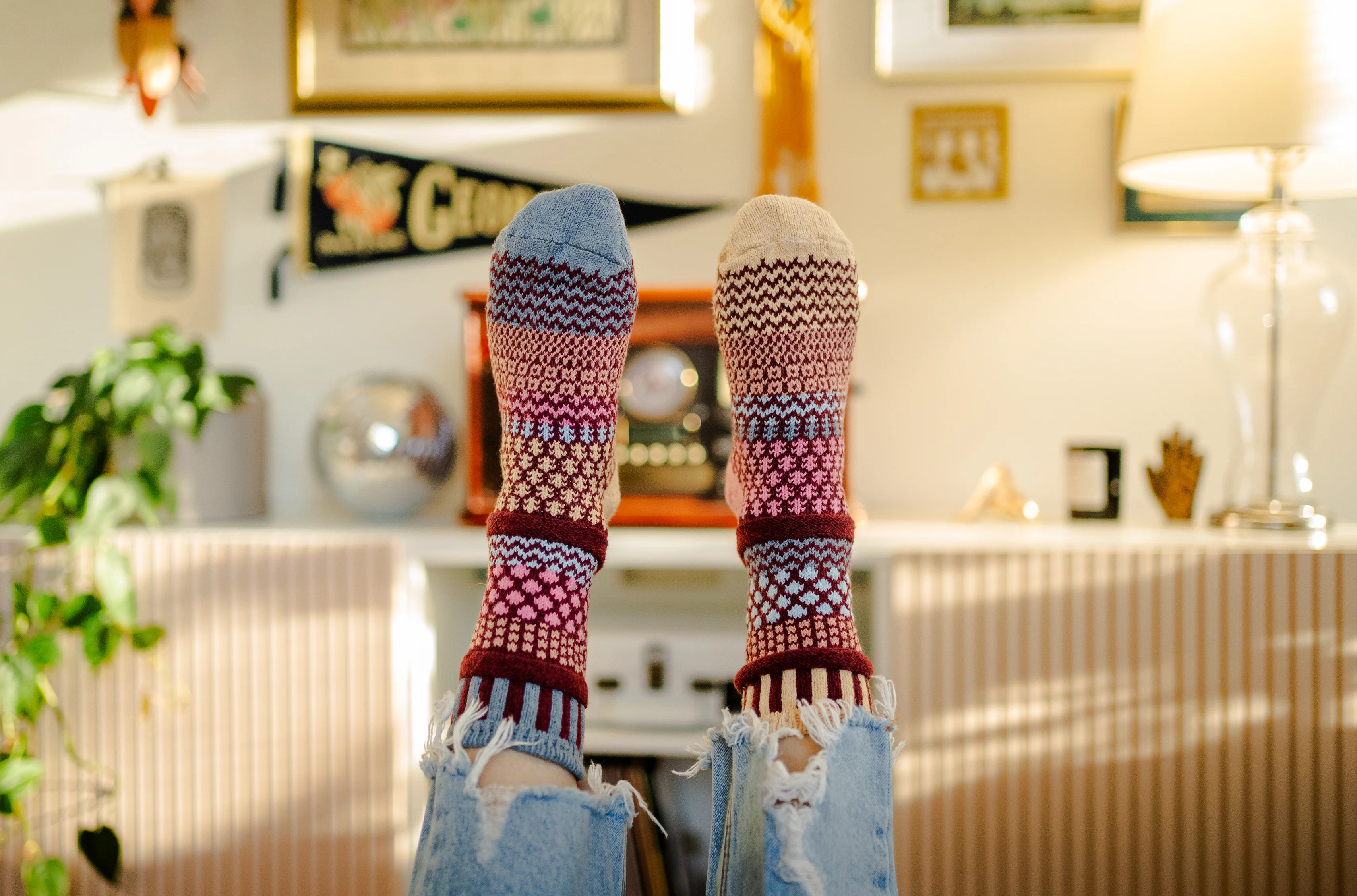 Larkspur Recycled Cotton Crew Socks - The Sockery