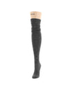 Dashing Diamond Over the Knee Warm Socks in Black