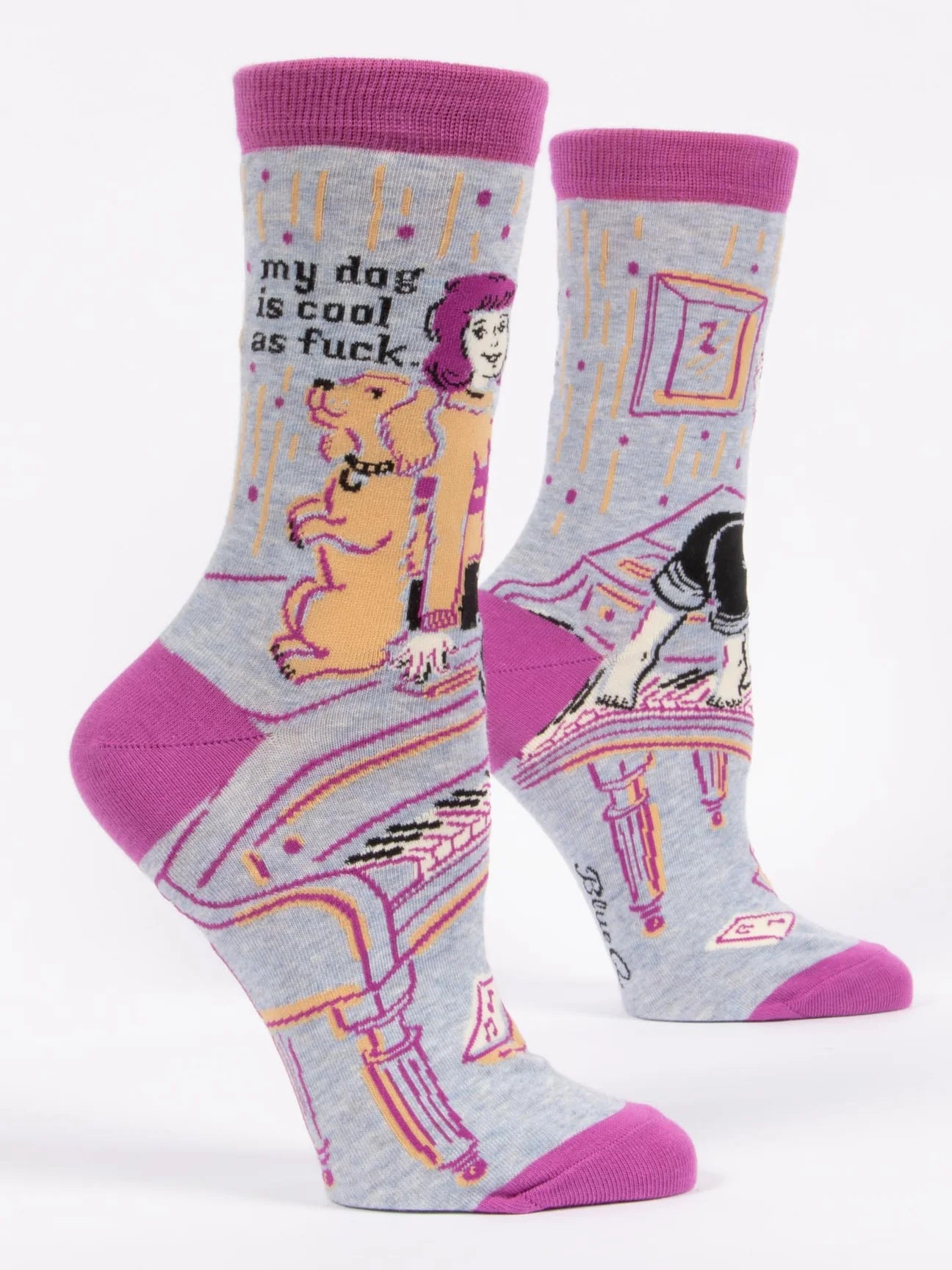 My Dog is Cool as Fuck Women's Crew Sock - The Sockery