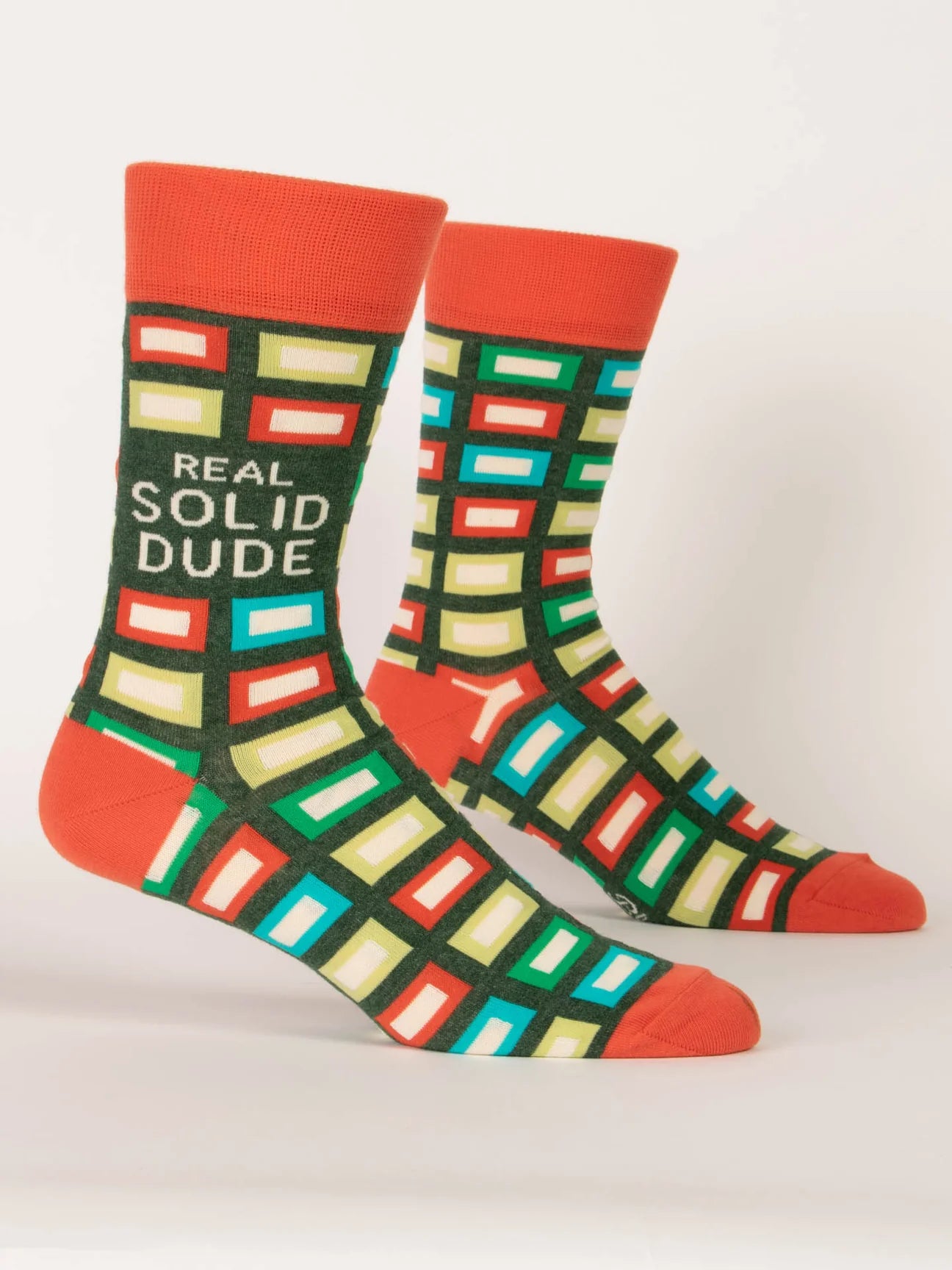 Real Solid Dude Men's Crew Socks - The Sockery