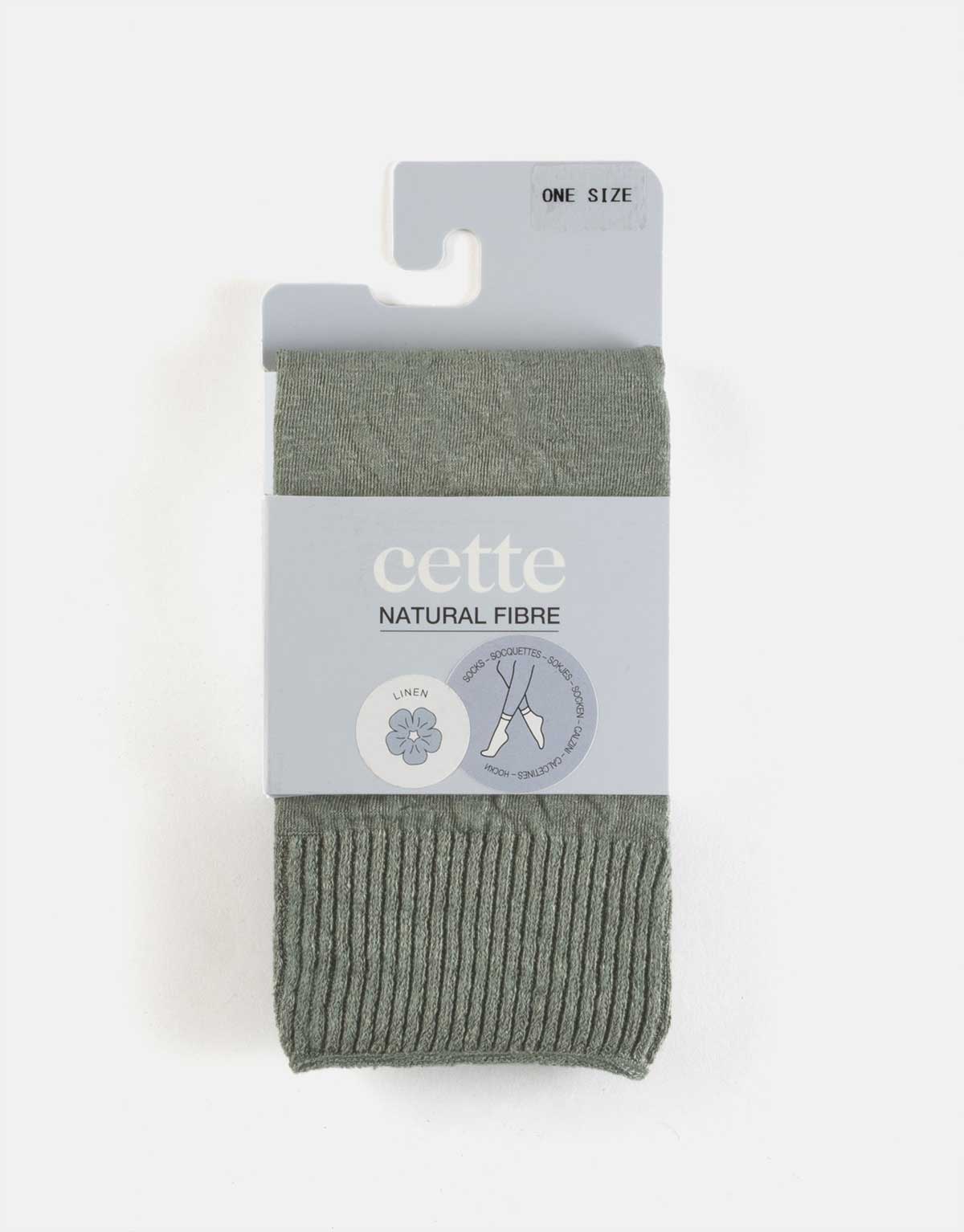 linen socks in grey - The Sockery