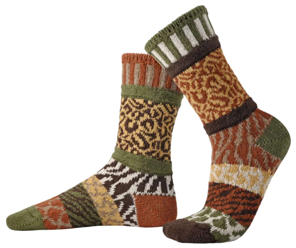 Savanna Recycled Cotton Crew Socks - The Sockery