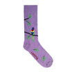 Rainbow Lorikeet Crew Socks in Orchid - The Sockery