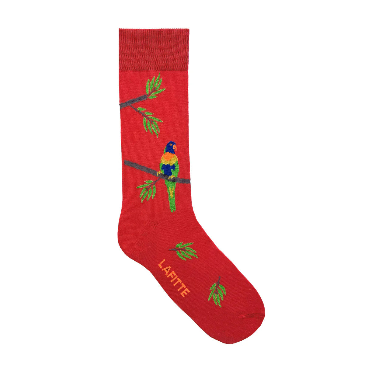 Rainbow Lorikeet Crew Socks in Red
 - The Sockery