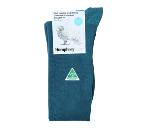Merino Wool Women's Knee High Socks in Teal - Aussie Made